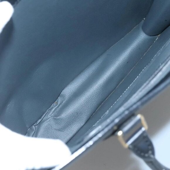 LOUIS VUITTON Epi Sac Plat Hand Bag Black LV Auth - Picture 12 of 16